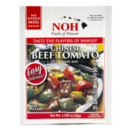 NOH Chinese Tomato Beef Seasoning Mix, 1.125 oz, Contains Wheat, Soy, and Milk