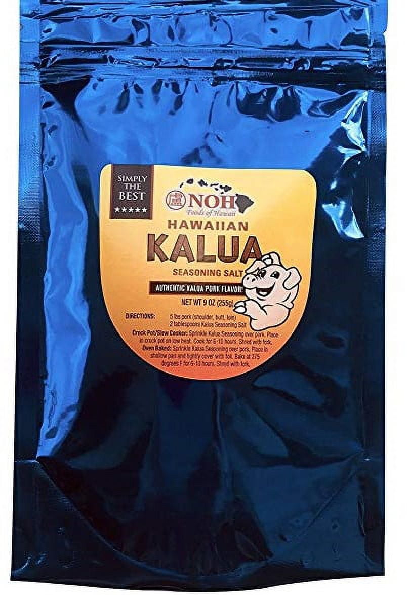 NOH Foods of Hawaii Hawaiian Seasoning Salt- Kalua Pork, 9 oz