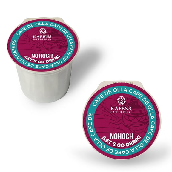 NOHOCH: Cafe De Olla K-Cup Pods, 100% Organic ingredients, Mexican Medium Roast Ground Coffee, Piloncillo (unrefined cane sugar), and Ceylon cinnamon, Recyclable Pods, 12 Count (Pack of 1) 5.5oz