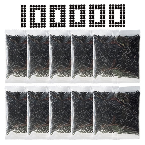 NOKIMAX Gel Ball Blaster Ammo 100,000 PCS – 10 Pack Refill, 7-8mm Black Orby Rounds, Non-Toxic, Gel Gun Bullets for Splatter Blasters, Ages 14+ Years