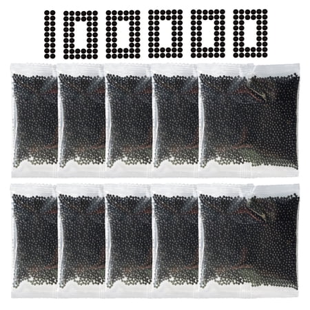 NOKIMAX Gel Ball Blaster Refill 100,000 PCS – 10 Pack Refill, 7-8mm Black Orby Rounds, Non-Toxic, for Splatter Blasters Outdoor, Ages 14+ Years