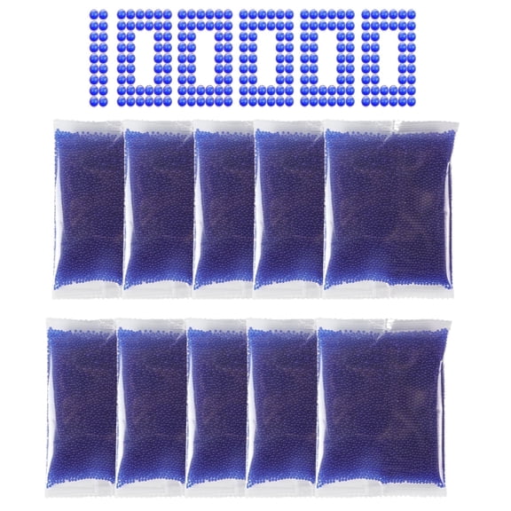 NOKIMAX Gel Ball Blaster Refills 100,000 PCS 10 Pack Refill, 7-8mm Blue, Ages 14+ Years