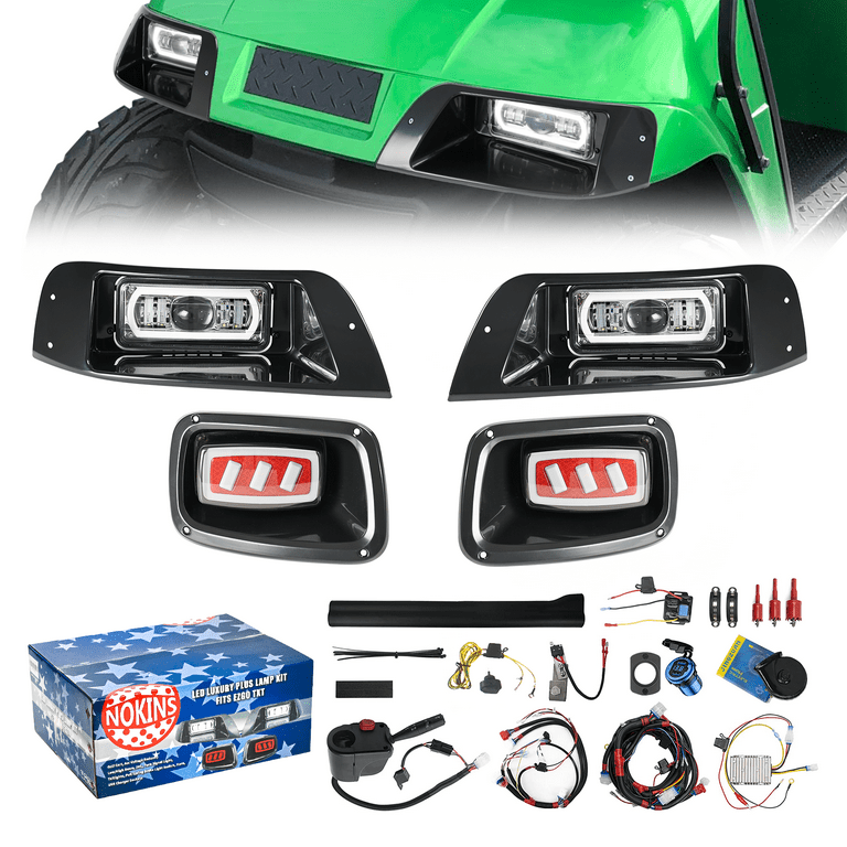 兎仔 éloge the Travel kit NOKINS Deluxe Plus LED Light Kit Fit EZGO TXT 1996-2013 Gas