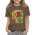 thumbnail image 1 of NOKIO 100 Days Of School Graphic T-Shirt For Children 100th Day Of School Celebration For Girls And Boys Kids T Shirts Fun Colorful Numbers Toy Truck Football Basketball T Shirts, 1 of 1