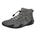 thumbnail image 1 of NOKIO Ankle B𝗈𝗈𝑡𝑠 for Men La𝖼e Up Che𝗅sea Booties Sock High Top L𝗈afers Shoes Comfortable Casual Sport Shoes Lightweight Outdoor Walking Sneakers Retro Dress Driving Booties, 1 of 9