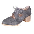 thumbnail image 1 of NOKIO Ankle Booties for Women, Fashion Women's Shoes Breathable High Heels Retro Short Boots Women'S Versatile Block Heel Ankle Booties Women Chunky Pointed Toe Cutout Low Heel Shoes, 1 of 7