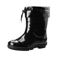 thumbnail image 1 of NOKIO Ankle-Length Waterproof Winter Boots For Men Washable Insulated Warm Rain Shoes For Men Man Short Cotton Rainboots Rubber Boots For Garden Man Rain Footwear Rain Shoes, 1 of 5