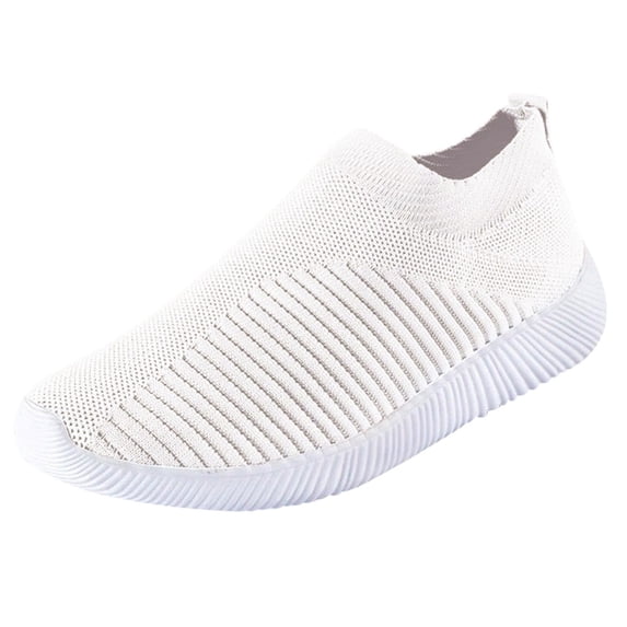 NOKIO Arch-Support Breathable Sneakers Low-Cut Ventilation Running Shoes Women Outdoor Mesh Shoes Casual Slip On Comfortable Soles Running Sports Shoes