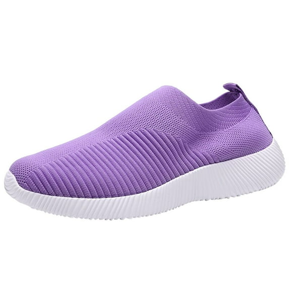 NOKIO Arch-Support Breathable Sneakers Low-Cut Ventilation Running Shoes Women Outdoor Mesh Shoes Casual Slip On Comfortable Soles Running Sports Shoes
