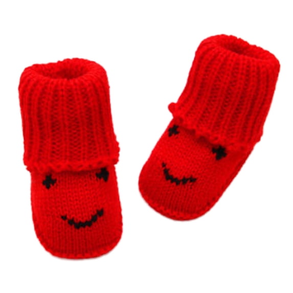 NOKIO Baby Booties Sock Shoes Hand Knitting Crochet Boys Girls Infant Cozy Indoor Breathable Walking Shoes Kids Baby Boys Girls Winter Slippers Non Slip Home Indoors Shoes