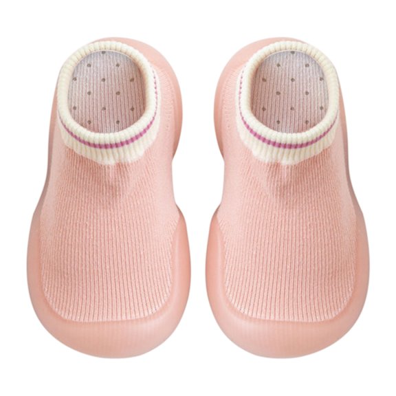 NOKIO Baby Boy Girl Non-Skid Indoor Infant Walking Shoes Breathable Warm Elastic Sock Shoes with Memory Sole Protect Toes Outdoor Sneakers Baby Girl Boy Elastic Sock Shoes