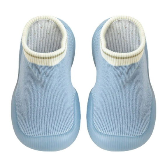 NOKIO Baby Boy Girl Non-Skid Indoor Infant Walking Shoes Breathable Warm Elastic Sock Shoes with Memory Sole Protect Toes Outdoor Sneakers Baby Girl Boy Elastic Sock Shoes