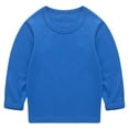thumbnail image 1 of NOKIO Baby Boys Girls Solid Pullovers, Fashionable And Versatile Girls' Tops For Any Occasion Kids Sweatshirts Soft Cotton Warm Crewneck Round Neck Long Sleeve Solid Color TopFor Boys Or Girls, 1 of 7