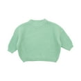 thumbnail image 1 of NOKIO Baby Girl Cute Long Sleeve Knitted Sweater Pullover Top, Baby Girl Solid Knit Sweater Boy Cotton Long Sleeve Pullover Top Fall Winter Clothes Toddler Cable Knit Sweater, 1 of 4