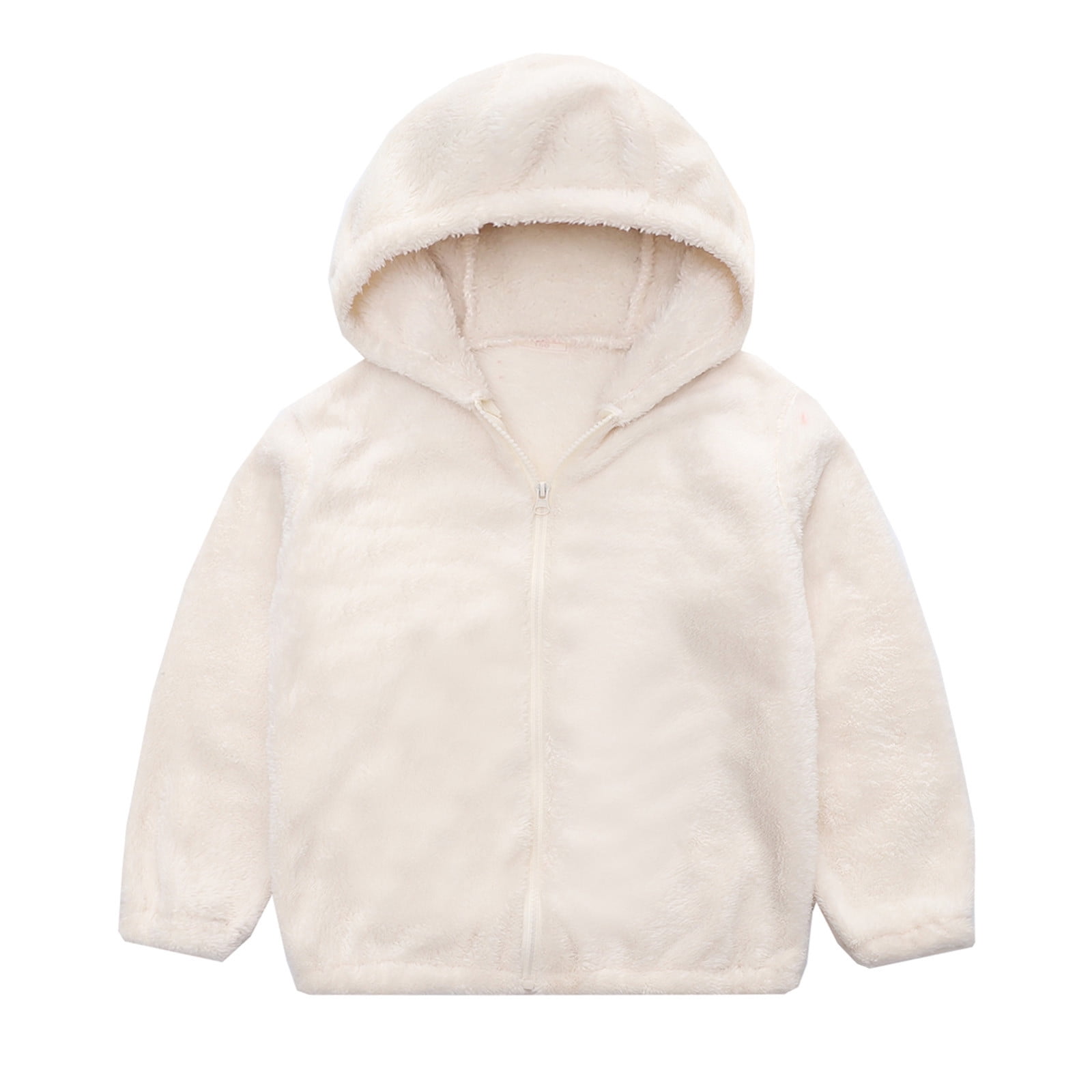 NOKIO Baby Girls Boys Winter 𝐹𝑙𝑒𝑒𝑐𝑒 Jackets Kids Baby Girls Boys Solid