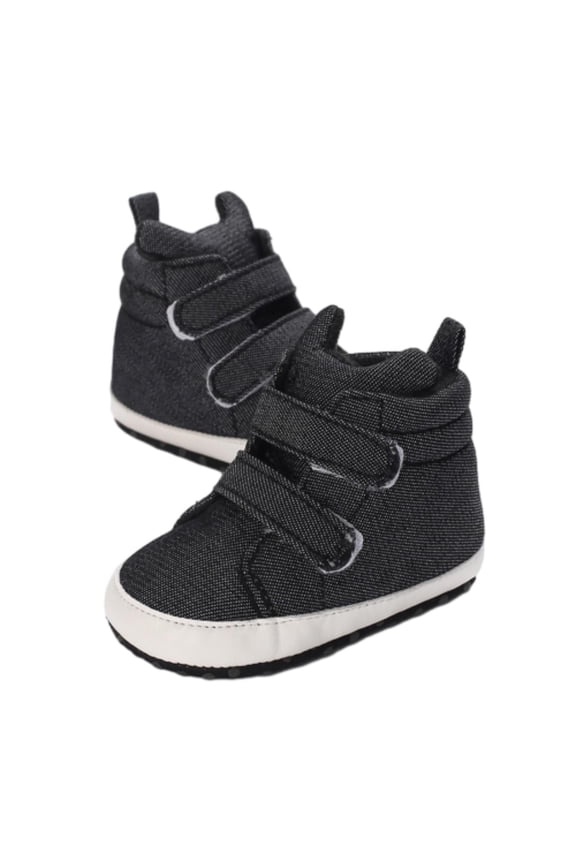 Baby Soft Sole Athletic Shoes Toddler Baby Boys Girls High Tops Ankle Sneakers Soft Anti Slip Sole PU Leather Prewalker Crib Shoes Toddler Running Shoes With Soft Sole