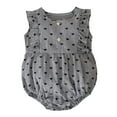 thumbnail image 1 of NOKIO Baby Summer Jumpsuits for Girls Baby Crawling Clothes Baby Onesie Spring And Summer Female Baby Clothes Love Embroidered Undershirt Wrapped Fart Coat Ruffle Sleeve Romper Sets, 1 of 6