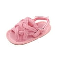 thumbnail image 1 of NOKIO Baby Summer Sandals Stylish Baby Sandals Baby Boy Sport Sandals Soft Sole Baby Sandals Toddler Kids Baby Girls Cute Rope Soft Bottom First Walk Shoes Princess Shoes, 1 of 6