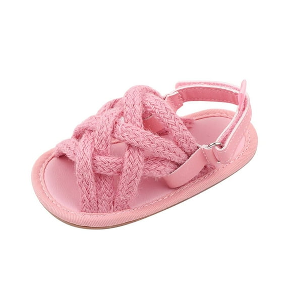 NOKIO Baby Summer Sandals Stylish Baby Sandals Baby Boy Sport Sandals Soft Sole Baby Sandals Toddler Kids Baby Girls Cute Rope Soft Bottom First Walk Shoes Princess Shoes