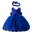 thumbnail image 1 of NOKIO Birthday Party Princess Dresses, Baby Girls Princess Party Dress, Children's Dress Lace Color Matching Baby One Year Old Dress Bow Princess Evening Dress Kids Baby Girl Dress, 1 of 9