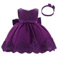 thumbnail image 1 of NOKIO Birthday Party Princess Dresses, Baby Girls Princess Party Dress, Children's Dress Lace Color Matching Baby One Year Old Dress Bow Princess Evening Dress Kids Baby Girl Dress, 1 of 9