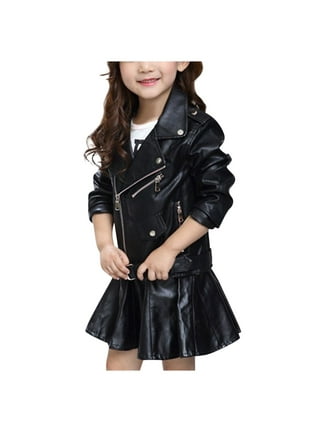 Children Collar Motorcycle Faux Leather Coats Kids Bomber hotsell PU Soft