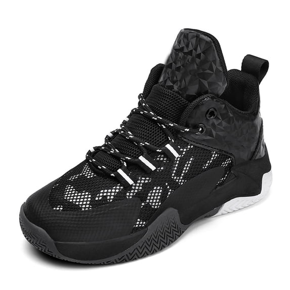 NOKIO High-Top Basketball Shoes for Boys Girls Little-Big Kids Breathable Court Sneakers with Ankle Support Durable Training Footwear