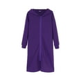 thumbnail image 1 of NOKIO Toddler Girls Winter Hooded Home Dress Zippered Nightdress Comfortable Nightgown Long Home Dress Hooded 𝐁athrobe Girls Kids Bathrobes Plush Soft Fleece Pajamas Sleepwear, 1 of 9