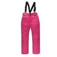 thumbnail image 1 of NOKIO Boys Girls Unisex Classic Snow Bib Ski Pants Overalls Winter Snowsuit Toddler Snow Pant | Winter Ski Bibs W Cargo Stash Pocket | Insulated Convertible Snowsuit For Girls Big Girl Snow, 1 of 2