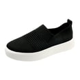 thumbnail image 1 of NOKIO Breathable Women'S Mesh Flats Women'S Flats Comfortable Leisure Women's Four Seasons Solid Non Slip Flat Round Toe Breathable Slip On Lazy Mesh Shoes Casual Women'S Walking Shoes, 1 of 7