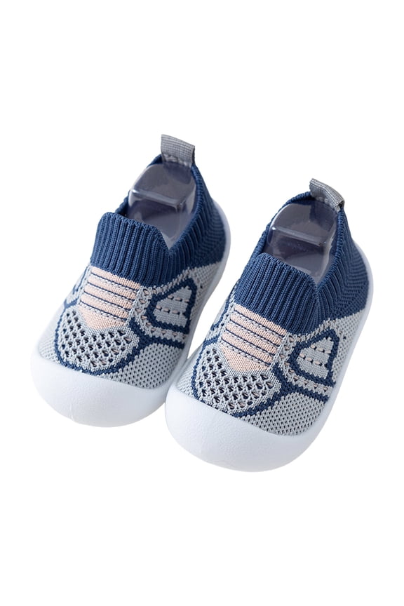 Cartoon Mesh Socks Shoes for Toddler Boys Girls Breathable Barefoot Socks Non-Slip Sole Lightweight Playtime Shoes with Cute Character Patterns Daycare Essentials