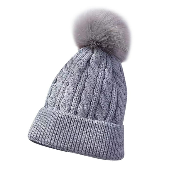 NOKIO Child Snowflake Pom Pom Hat Baby Christmas Sweater Beanie Kids Christmas Sweater Hat Children'S Holiday Knit Cap Baby Girls Boys Soft Warm Knit Hat Kids Winter Hat With Hood Cap