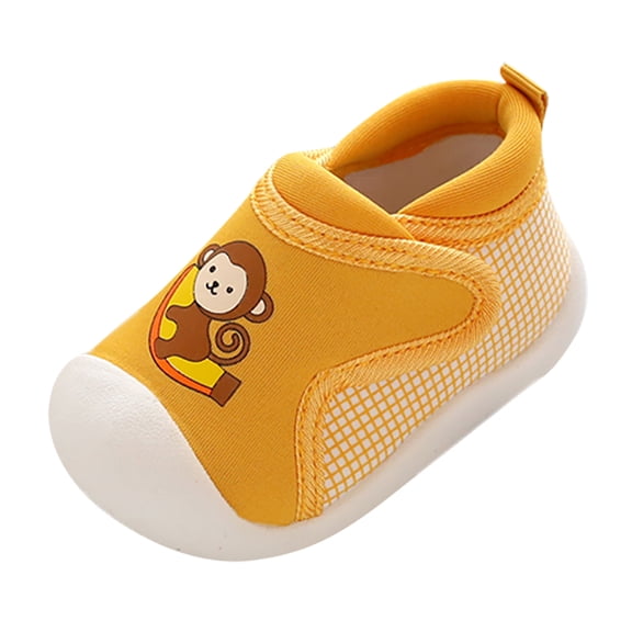 NOKIO Children Cartoon Print Slip-On Shoes Cotton Soft Sole Breathable Casual Sneakers for Toddler Boys Girls Play Footwear