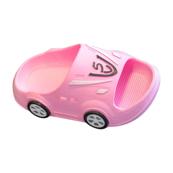 NOKIO Children'S Anti-Skid Home Flip Flops Boys Girls Safety Indoor Shoes Boys Girls Cartoon Car Non Slip Room Baby Sandals Slippers Indoor And Outdoor Bathing For Boys And Girls Fashion