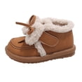 thumbnail image 1 of NOKIO Children'S Cozy Slip-On Short Boots Girls Spring Autumn Winter Cotton Shoes Plus Velvet Warm Versatile Short Boots Girls Soft Bottom Non Slip Boots, 1 of 8