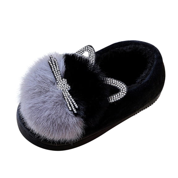 NOKIO Children'S Cute Cotton Slippers Soft Sole Slippers Children'S Cozy Slippers Kids Children's Boys Girls Fashion Shoes Cartoon Plush Shoes Indoor Home Warm And Cute Cotton Slippers