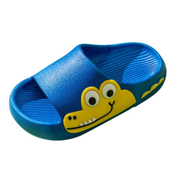 NOKIO Children'S Safety Indoor Sandals Kids Non-Slip Home Flip Flops Kids Summer Beach Outdoor Breathable Non Slip Soft Thick Bottom Slides Slippers Cartoon Cute Garden Shoes