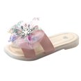 thumbnail image 1 of NOKIO Children'S Slip-On Sandals Girls' Stylish Sandals Girls' Classic Sandals Summer Slippers Kids Girls Bow Flip Flops Rhinestone Children Fashion Slippers Kids Snowflake Slippers, 1 of 8