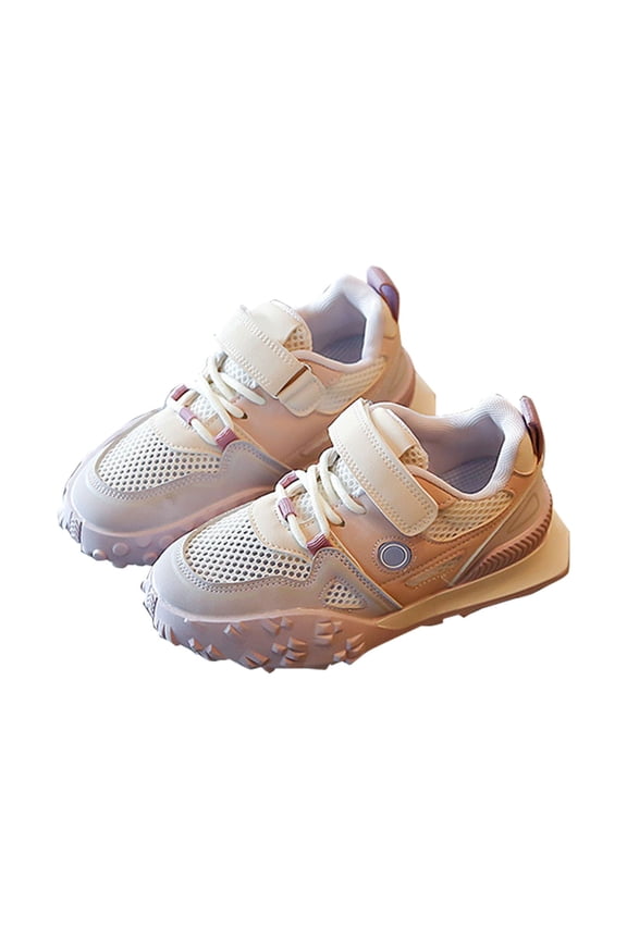 Children'S Stylish Leisure Dad Sneakers Youth Chic Fashion Sneakers For Girls Spring And Summer New Breathable Mesh Rubber Sole Children's Sports Shoes