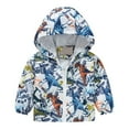 thumbnail image 1 of NOKIO Children'S Stylish Patterned Jackets Boys And Girls Small Children Spring Fall And Winter Casual Wind Printing Light Fashion Hooded Jacket Jacket Little Girl Warm Outerwear Clothes, 1 of 7