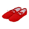 thumbnail image 1 of NOKIO Children's Dance Shoes Women's Soft Soled Exercise Shoes Adult Body Ethnic Ballet Shoes Yoga Shoes Canvas Ballet Shoes Toddler Girls Ballet Slippers No-Tie Boys Girls Dance Shoes, 1 of 3