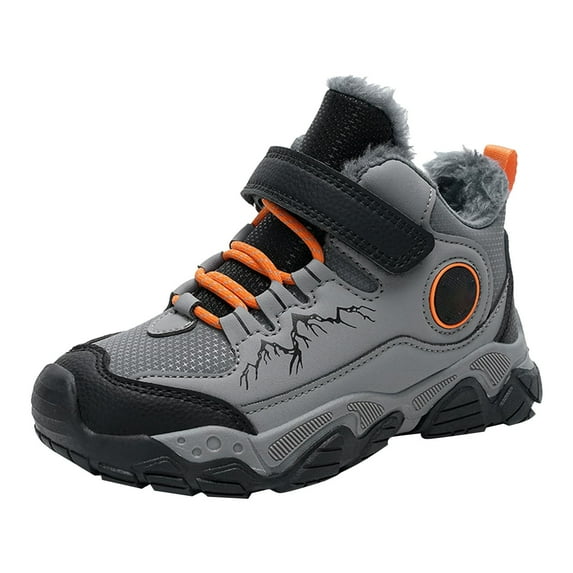 NOKIO Children’s Insulated Winter Boots Thermal Lined Snow Shoes Non-Slip Lightweight Outdoor Play Footwear for Boys Girls