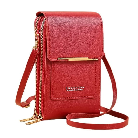NOKIO Classic Shoulder Bags For Ladies, Stylish Single Strap Bags For Women, Women's Foreign Trade Multifunctional Single Shoulder Touchscreen Phone Wallet PU Leather Crossbody Bag