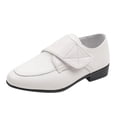 thumbnail image 1 of NOKIO Clearence Boys' Pointed Toe Dress Shoes - Low Heel Leather Slip-Ons Hook Loop Comfortable Performance Shoes for School Events & Special Occasions, 1 of 6