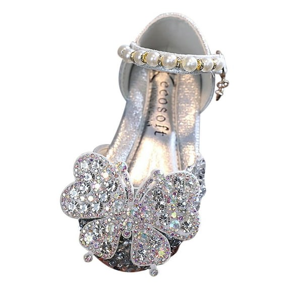 NOKIO Clearence Character Ballet Flats for Girls - Cartoon Animal Pearl Rhinestone Dance Shoes Spring Summer Princess Party Shoes for Pageants & Playdates
