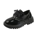 thumbnail image 1 of NOKIO Clearence Girls Thick Sole Mary Jane Shoes Summer Autumn - Non-Slip Lace-Up Round Toe Casual Flats for Toddler Dress Up Party School Everyday Shoes, 1 of 8
