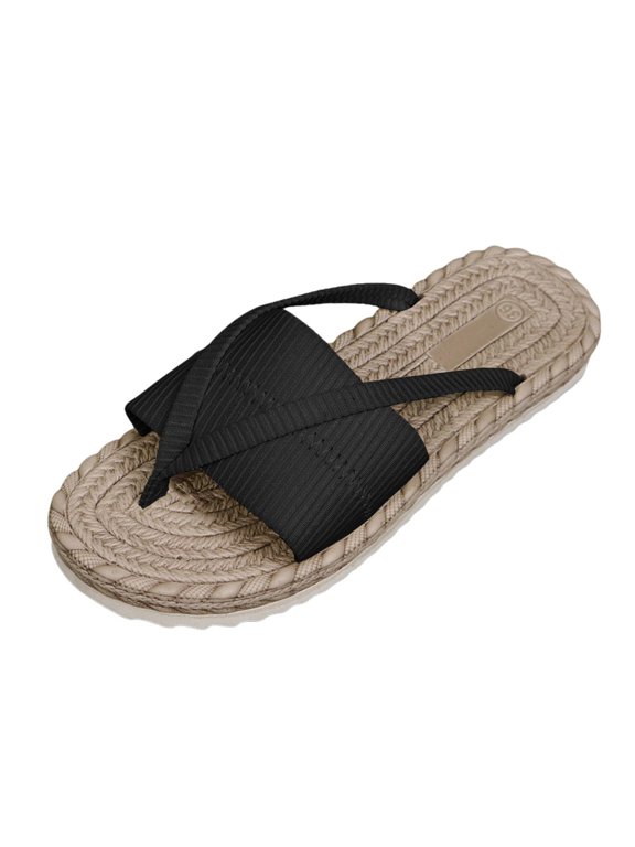 Clearence Women’s Lightweight Vacation Sandals Outdoor Flip Flops Non-Slip Sole Cushioned Arch Support Breathable Travel-Ready Summer Slippers