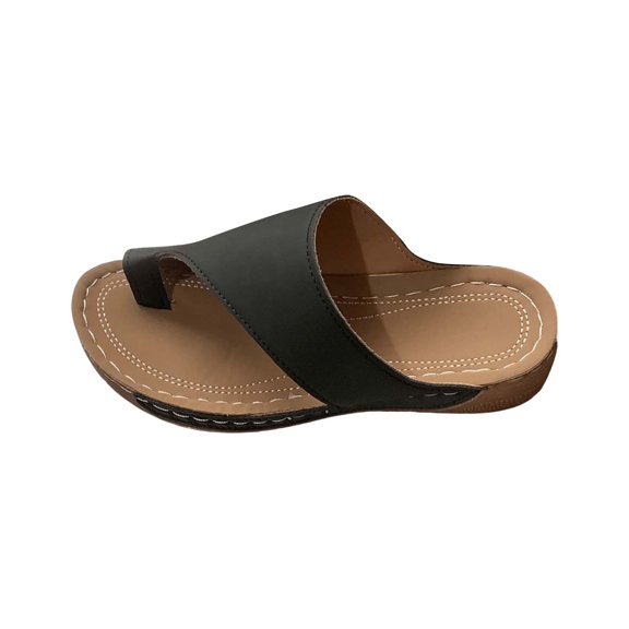NOKIO Clearence Women’s Minimalist Roman Sandals Summer Beach Slides with Thick Cushioned Platform Sole Breathable Footbed Non-Slip Traction Comfortable Outdoor Walking Shoes