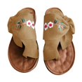 thumbnail image 1 of NOKIO Clearence Women’s Oversized European-Style Bow Sandals Beach Slides Non-Slip Thick Sole Vacation-Ready Casual Outdoor Slippers, 1 of 5