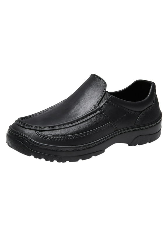 Comfortable Casual Shoes For Men Men'S Leather Moccasin Shoes Men'S Comfortable Slip-On Men's Ultra-Light EVA Driving Shoes Waterproof Wear-Resistant Casual Shoes